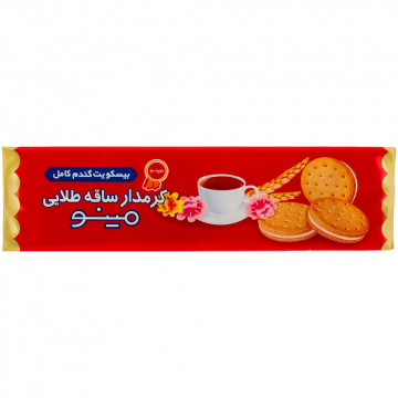 بیسکویت کرم دار ساقه طلایی مینو 192 گرمی